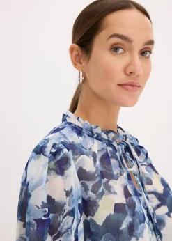 bonprix Blouse imprimée en mousseline|Femme Chemisiers