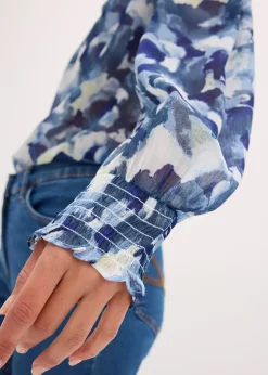 bonprix Blouse imprimée en mousseline|Femme Chemisiers