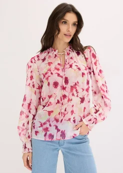 Femme bonprix Chemisiers|Blouse imprimée en mousseline