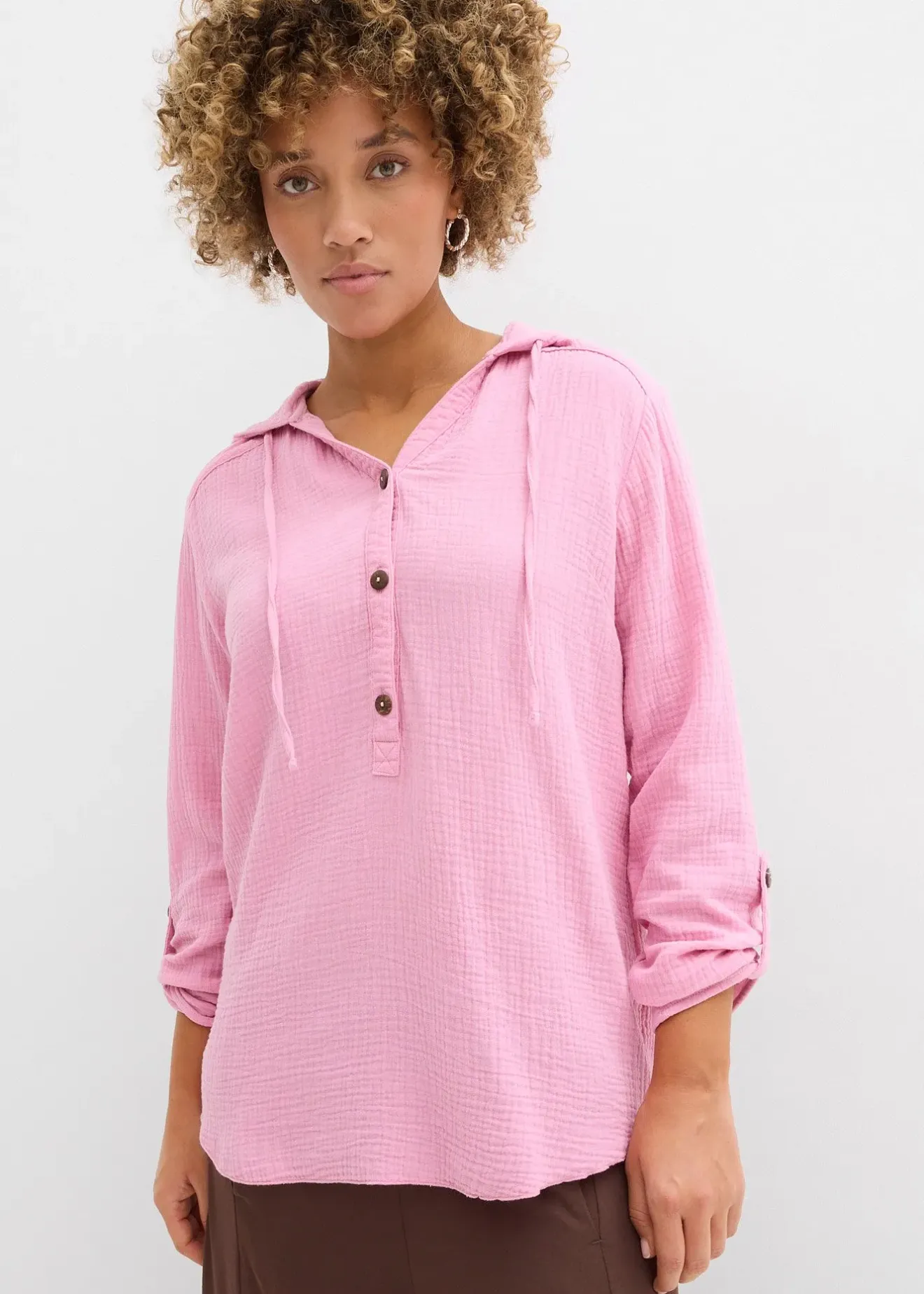 bonprix Blouse légère en gaze de coton|Femme Chemisiers