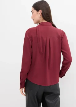 bonprix Blouse légèrement brillante|Femme Chemisiers