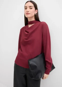 bonprix Blouse légèrement brillante|Femme Chemisiers