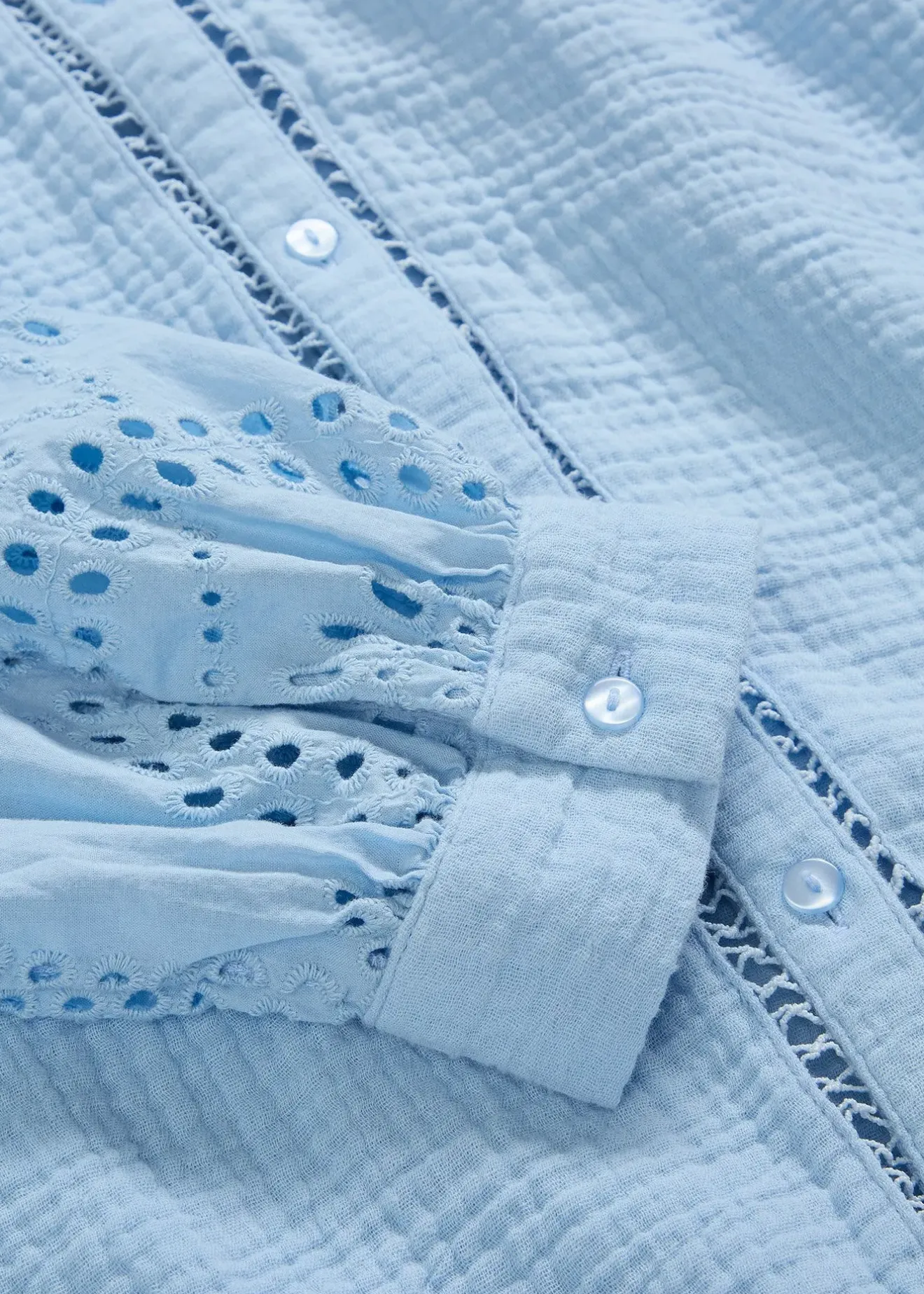 bonprix Blouse longue en gaze de coton légère|Femme Chemisiers