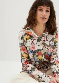 bonprix Blouse longue en viscose fluide|Femme Chemisiers