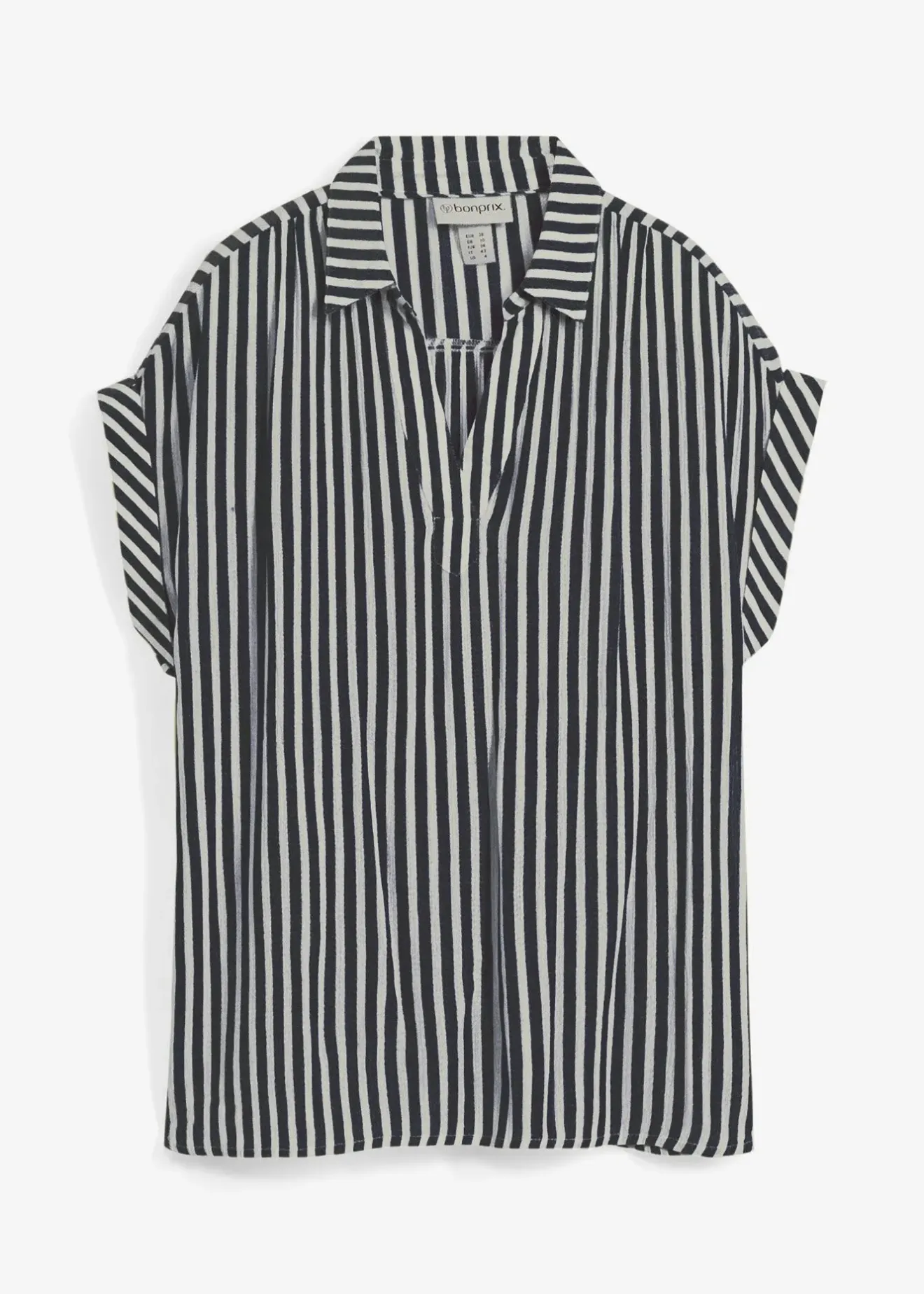 Femme bonprix Chemisiers|Blouse manches courtes en viscose fluide