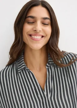 Femme bonprix Chemisiers|Blouse manches courtes en viscose fluide