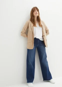 Femme bonprix Chemisiers|Blouse manches courtes en viscose fluide