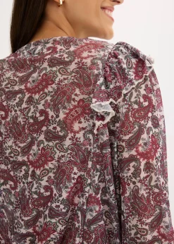 bonprix Blouse manches longues|Femme T-Shirts & Tops