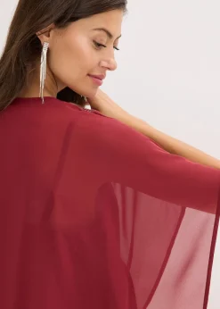 bonprix Blouse oversize à empiècement orné de sequins|Femme Mode Festive|Chemisiers