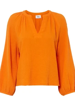 Femme bonprix Chemisiers|Blouse oversize en gaze de coton