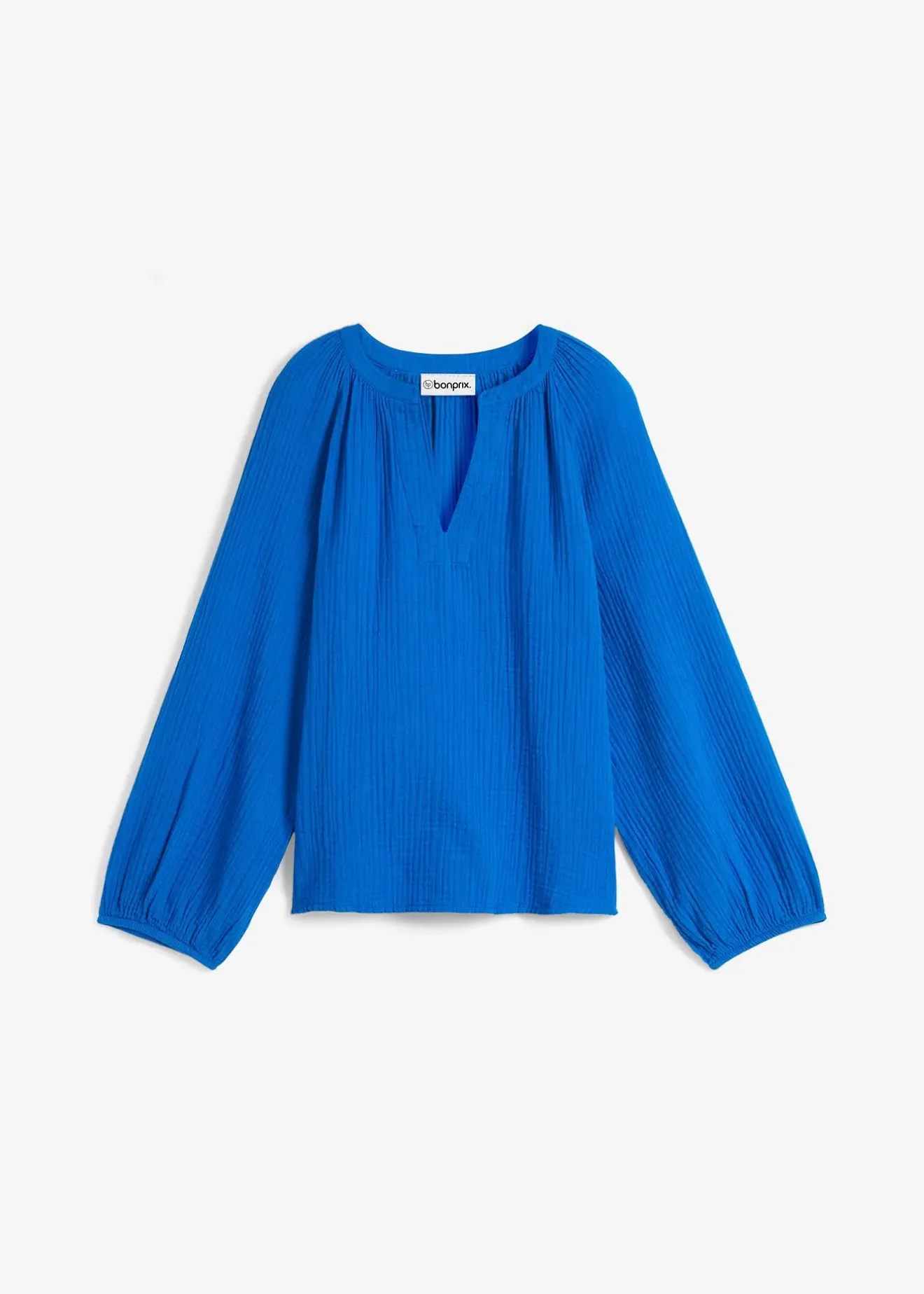 bonprix Blouse oversize en gaze de coton|Femme Chemisiers