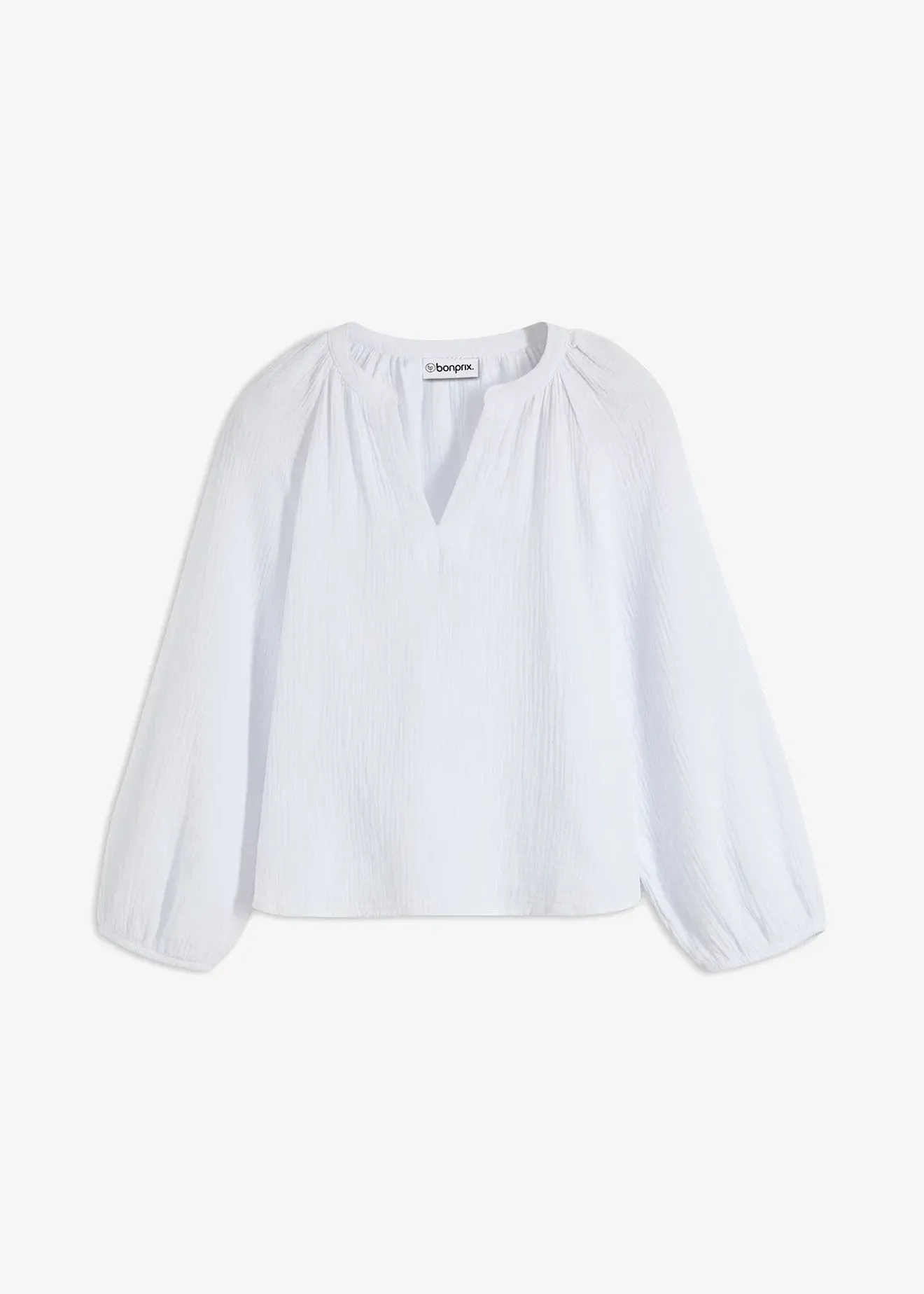 bonprix Blouse oversize en gaze de coton|Femme Chemisiers