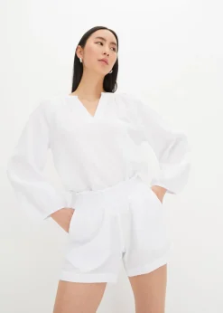 bonprix Blouse oversize en gaze de coton|Femme Chemisiers
