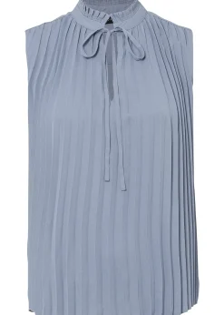 bonprix Blouse plissée sans manches|Femme Chemisiers|T-Shirts & Tops