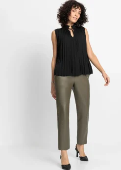 Femme bonprix Chemisiers|T-Shirts & Tops|Blouse plissée sans manches