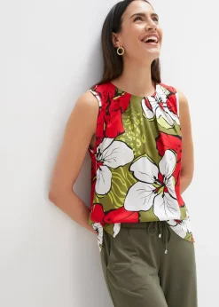 bonprix Blouse sans manches en viscose|Femme Chemisiers|T-Shirts & Tops