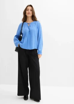 Femme bonprix Chemisiers|Blouse T-shirt en gaze de coton