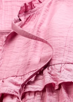 bonprix Blouse volantée en viscose mélangée|Femme Chemisiers