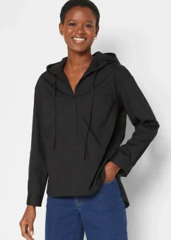 bonprix Blouse-tunique 100% coton|Femme Chemisiers