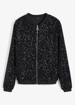 bonprix Blouson à sequins|Femme Vestes & Manteaux