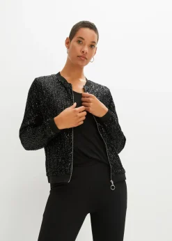bonprix Blouson à sequins|Femme Vestes & Manteaux