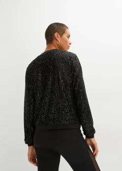 bonprix Blouson à sequins|Femme Vestes & Manteaux