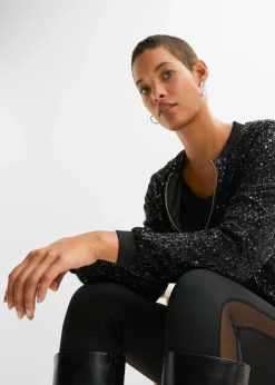 bonprix Blouson à sequins|Femme Vestes & Manteaux