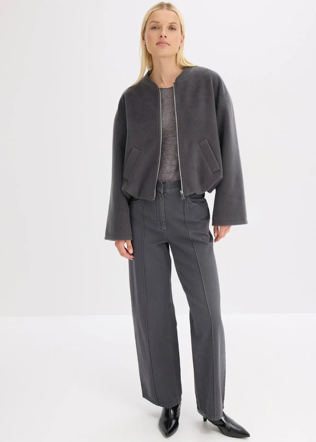 bonprix Blouson avec base boule|Femme Vestes & Manteaux