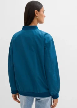 Femme bonprix Vestes & Manteaux|Blouson aviateur large à doublure léopard