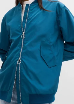 Femme bonprix Vestes & Manteaux|Blouson aviateur large à doublure léopard