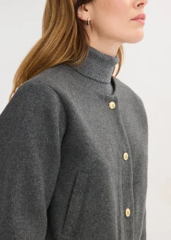 bonprix Blouson court en maille bouclette|Femme Vestes & Manteaux