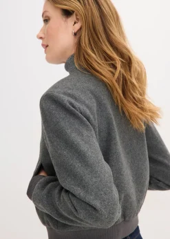 bonprix Blouson court en maille bouclette|Femme Vestes & Manteaux