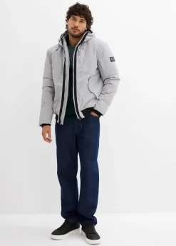 bonprix Blouson d’hiver à capuche et détails sportifs|Homme Vestes