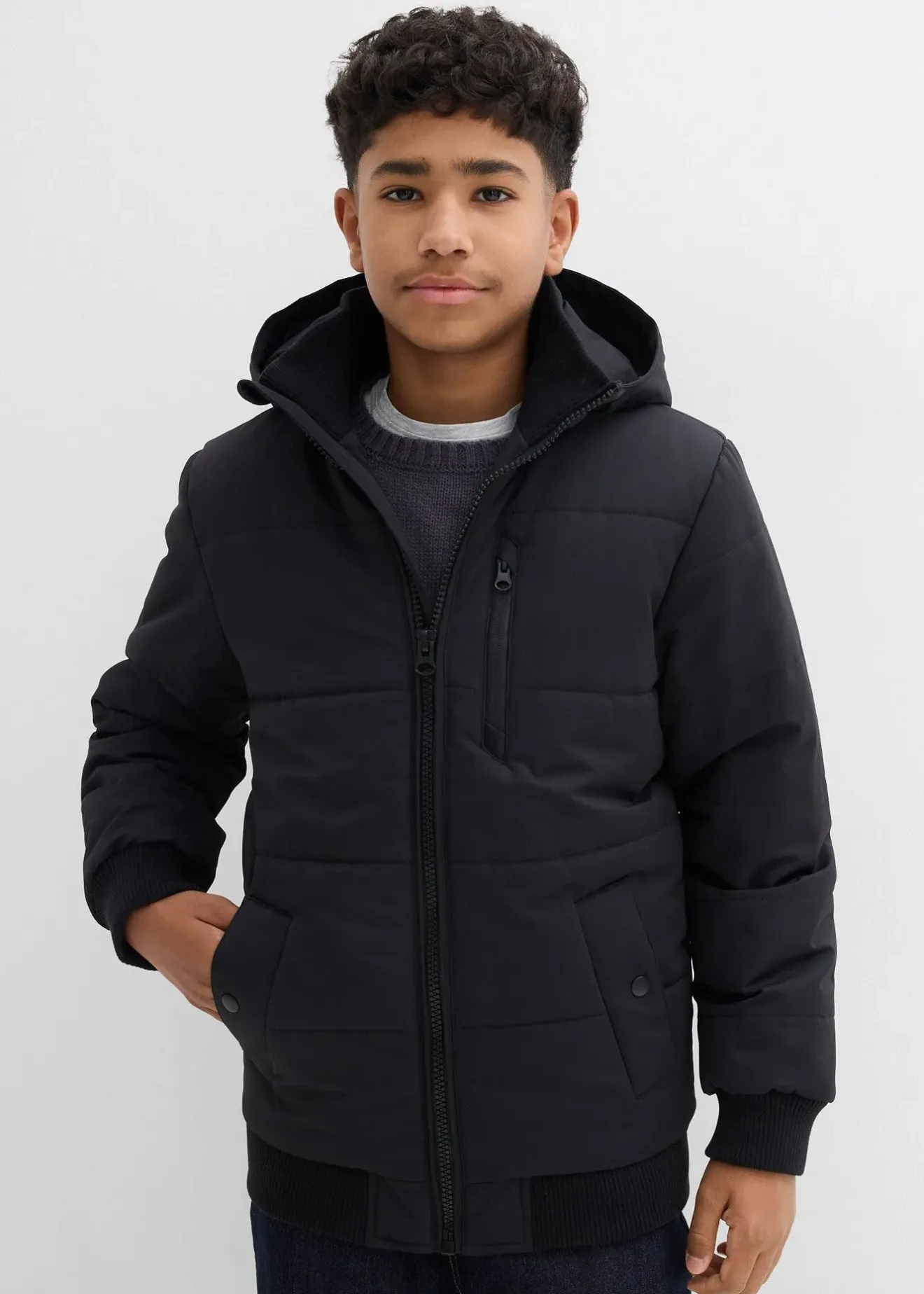 Enfant bonprix Vêtements Enfant|Garçons 9-16 Ans·Vestes Outdoor|Blouson d’hiver matelassé à capuche