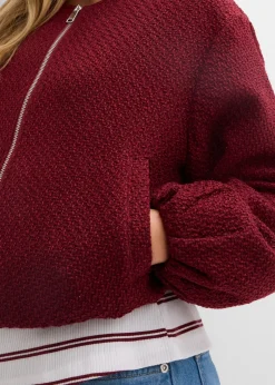 Femme bonprix Vestes & Manteaux|Blouson doux en maille bouclette