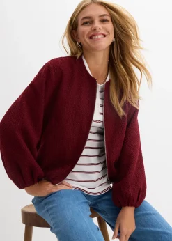 Femme bonprix Vestes & Manteaux|Blouson doux en maille bouclette