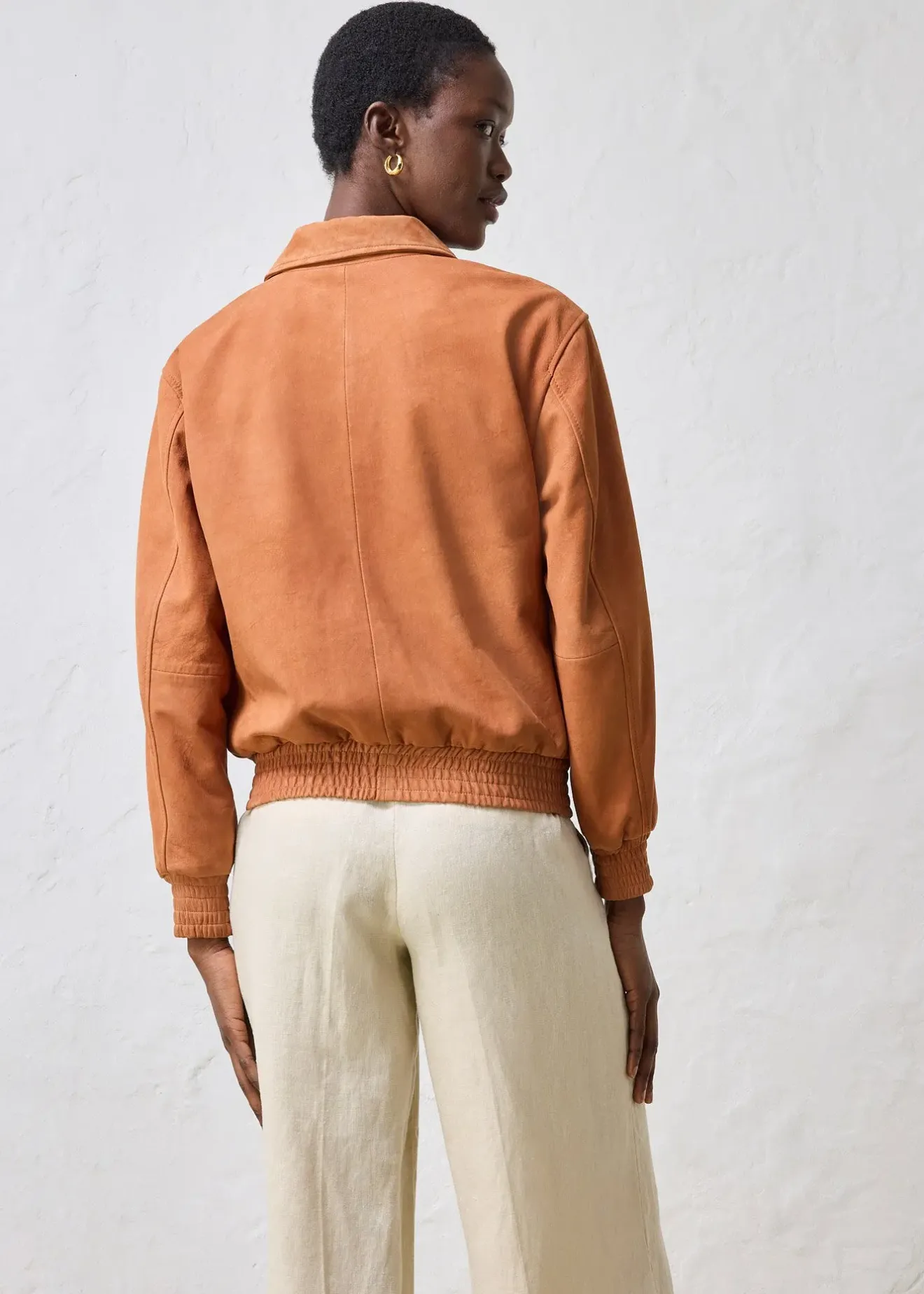 Femme bonprix Premium|Vestes & Manteaux|Blouson en cuir velours