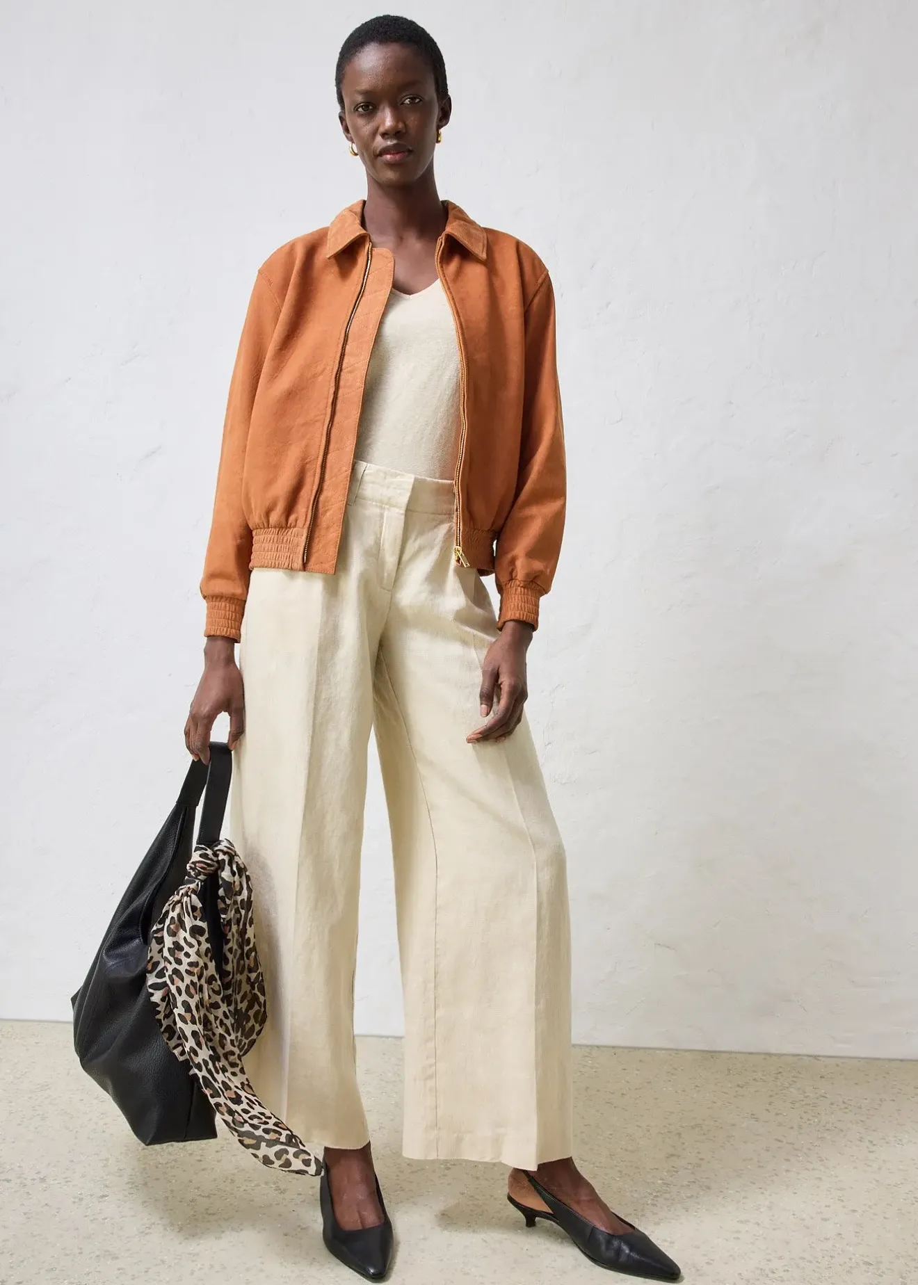 Femme bonprix Premium|Vestes & Manteaux|Blouson en cuir velours