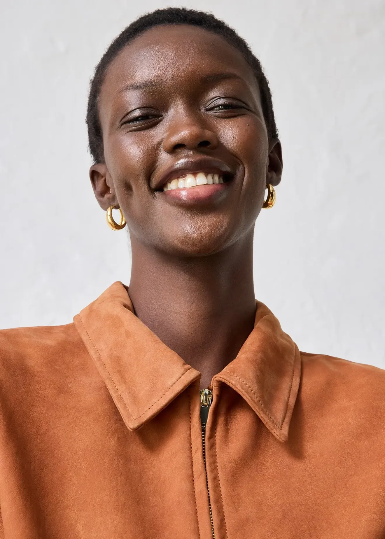 Femme bonprix Premium|Vestes & Manteaux|Blouson en cuir velours