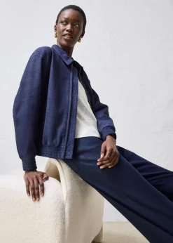 bonprix Blouson en cuir velours|Femme Premium|Vestes & Manteaux