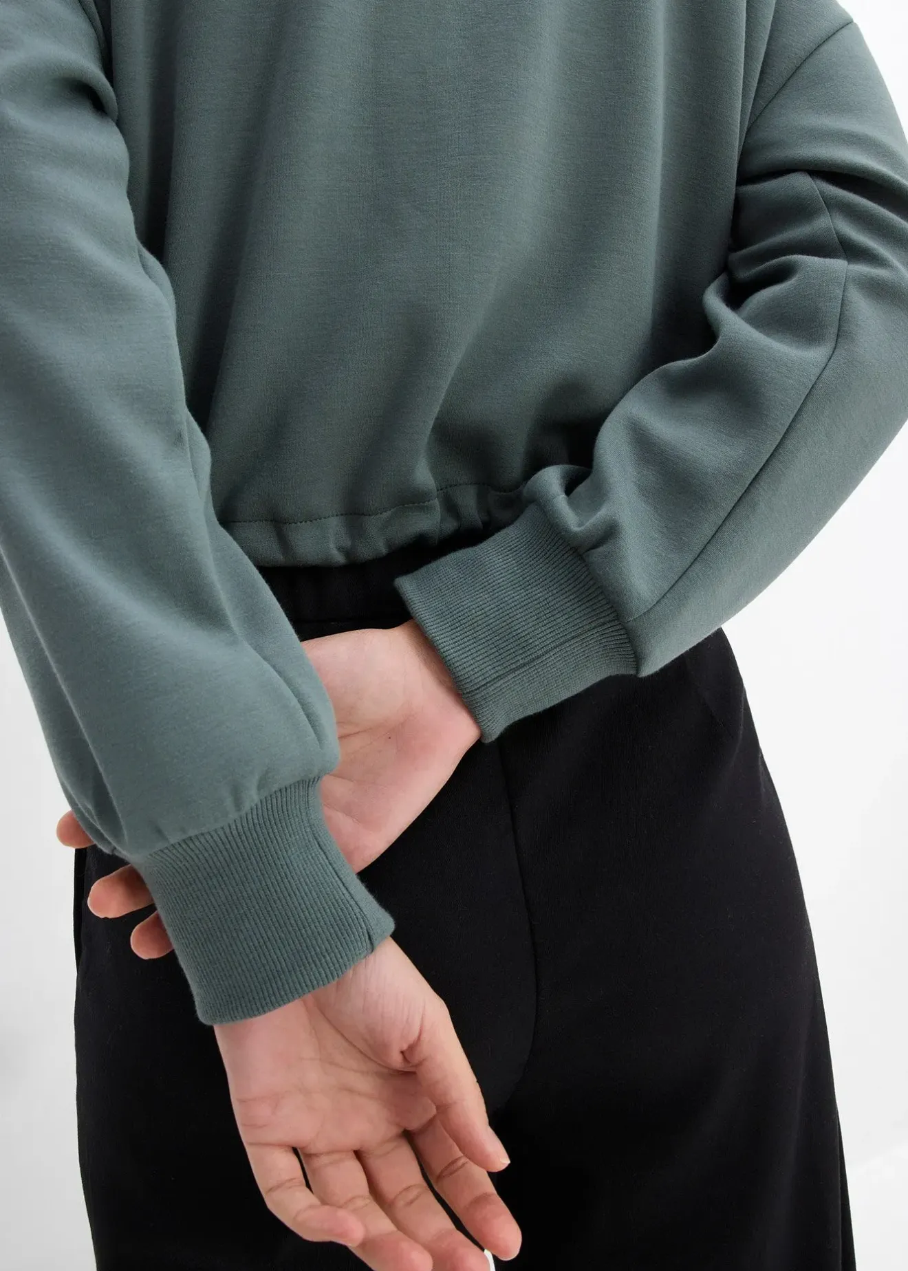 Femme bonprix Sweats|Vestes & Manteaux|Blouson oversize en sweat doux