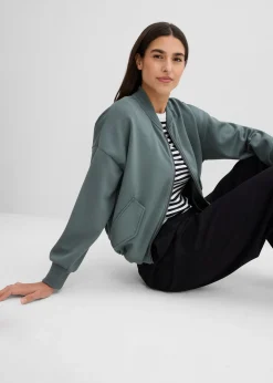 Femme bonprix Sweats|Vestes & Manteaux|Blouson oversize en sweat doux