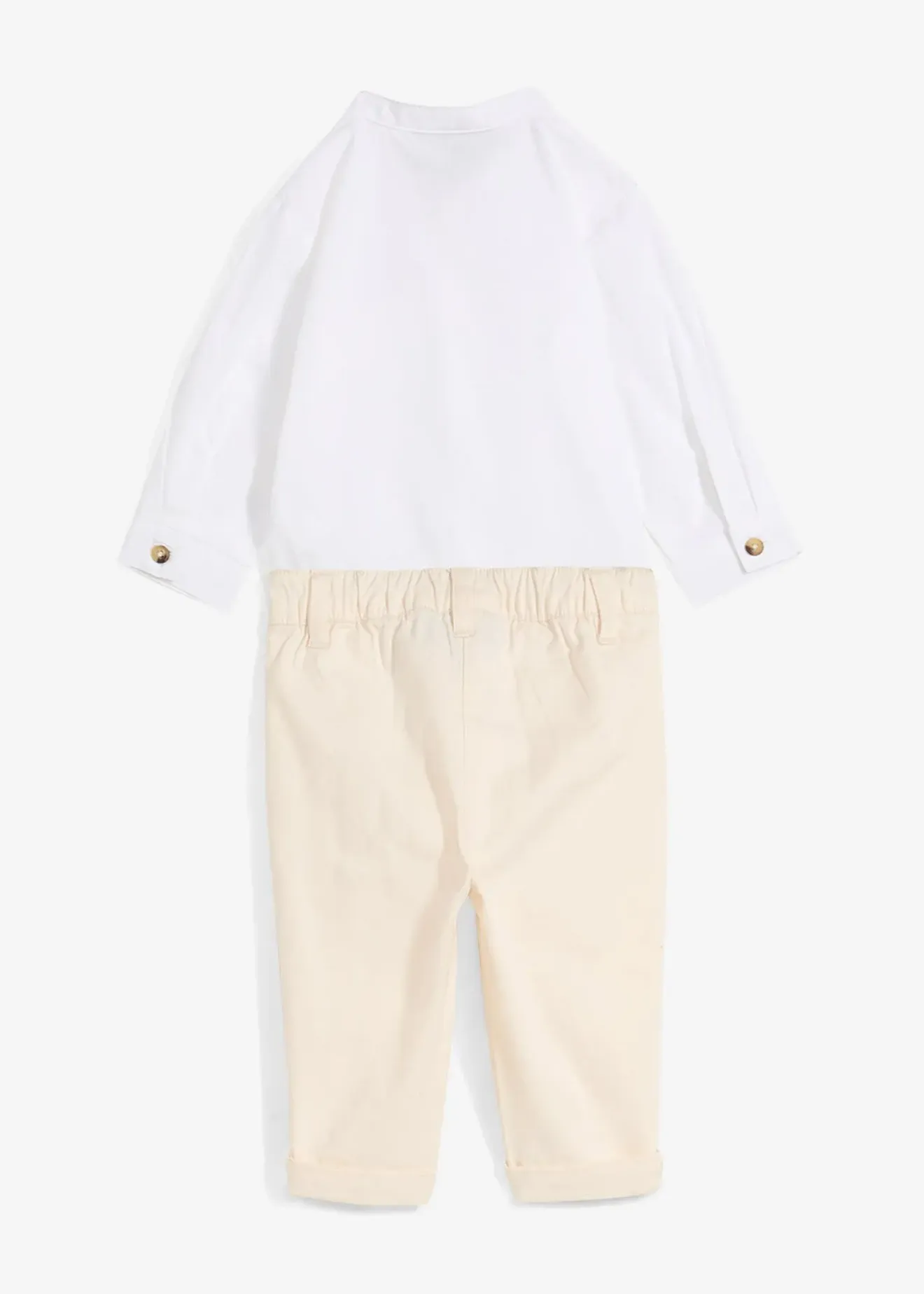 bonprix Body chemise et pantalon chino 100% coton (ens. 2 pces)|Enfant Vêtements Enfant|Pantalons & Leggings