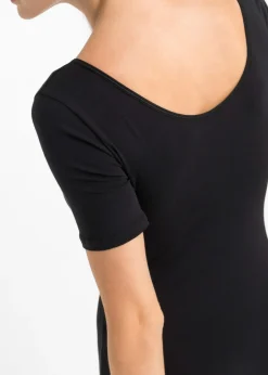 Femme bonprix Basiques|Bodies|Body coton manches coude