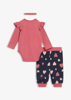 Enfant bonprix Vêtements Enfant|Coton Tout Doux|Body, pantalon, bandeau en coton (ens. 3 pces)
