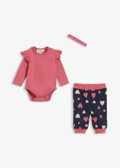Enfant bonprix Vêtements Enfant|Coton Tout Doux|Body, pantalon, bandeau en coton (ens. 3 pces)
