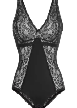 Femme bonprix Bodies|Dessous|Body sans armatures avec dentelle