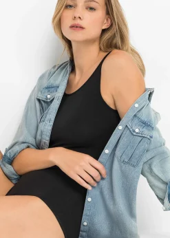 Femme bonprix Basiques|Bodies|Body sans armatures en coton