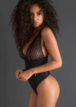 Femme bonprix Bodies|Lingerie Érotique|Body-string ouvert