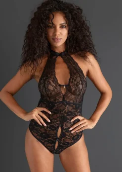 Femme bonprix Lingerie Érotique|Body-string ouvert
